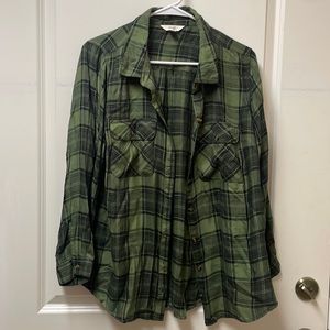 Plaid button up